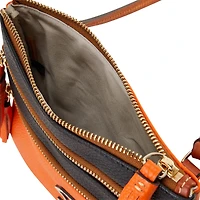 Dooney & Bourke Cincinnati Bengals Infield Sac à main à bandoulière triple fermeture éclair