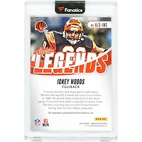 Carte autographiée d'Ickey Woods (Cincinnati Bengals) 2025 Panini Absolute Legends Gold #ALS-IWS #4/10