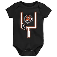 Infant & Newborn Outerstuff  Cincinnati Bengals Littlest Player Three-Piece Bodysuit Set