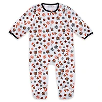 Vêtements pour bébés et nouveau-nés par Erin Andrews Ensemble pyjama bavoir à fermeture éclair les fêtes des Bengals de Cincinnati