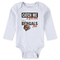 Infant & Newborn WEAR by Erin Andrews Cincinnati Bengals Three-Piece Turn Me Around Bodysuits Pant Set