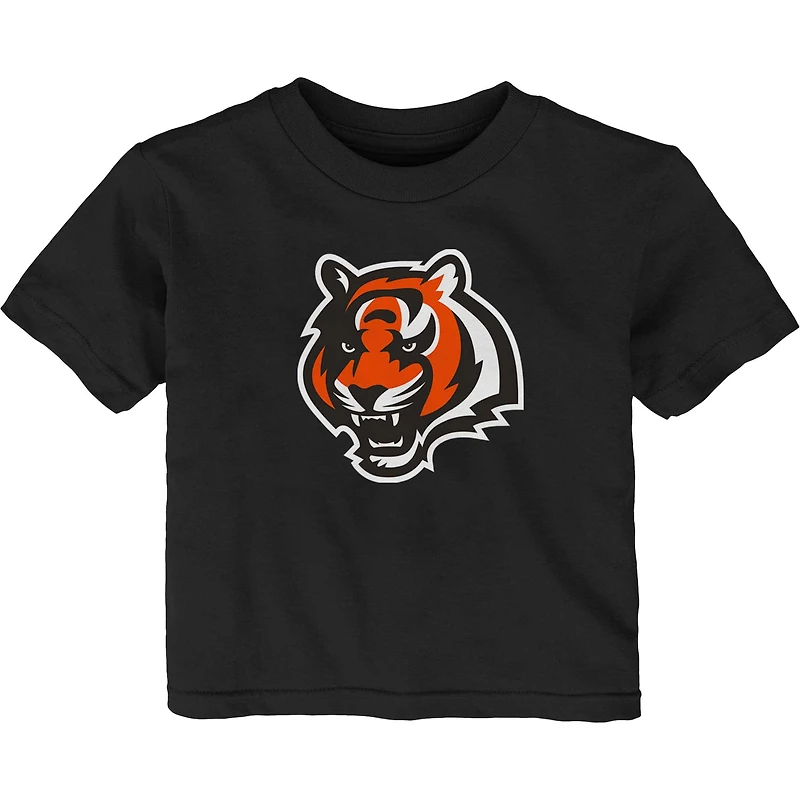 T-shirt noir avec logo principal des Bengals de Cincinnati pour bébé