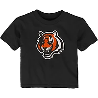 T-shirt noir avec logo principal des Bengals de Cincinnati pour bébé