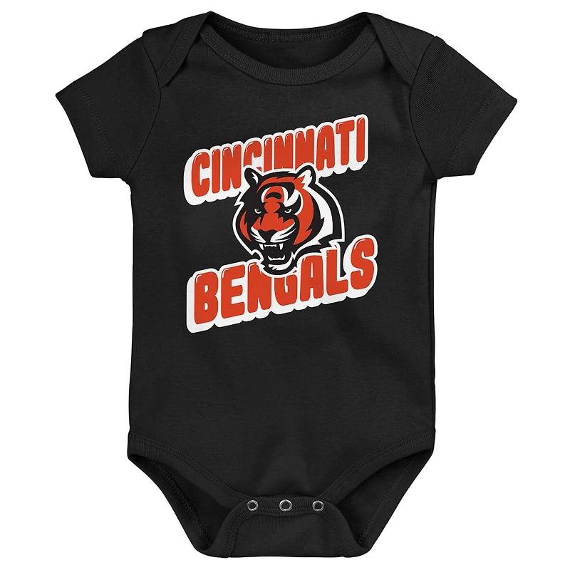 Ensemble de trois bodies pour bébé Cincinnati Bengals Play Day