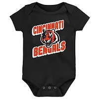Ensemble de trois bodies pour bébé Cincinnati Bengals Play Day