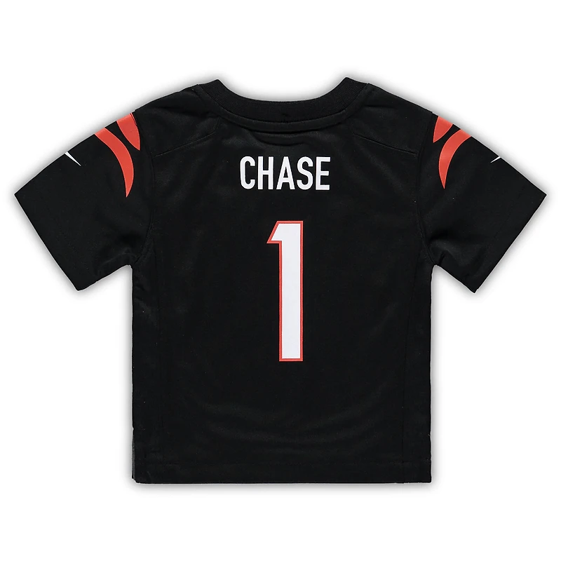 Infant Nike Ja'Marr Chase Black Cincinnati Bengals Team Player Game Jersey