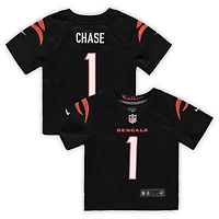 Infant Nike Ja'Marr Chase Black Cincinnati Bengals Team  Player Game Jersey