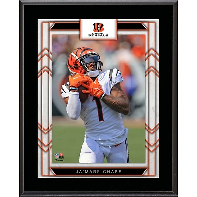 Plaque de joueur sublimée Ja'Marr Chase Cincinnati Bengals 10,5" x 13"