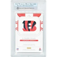 Carte recrue Ja'Marr Chase Cincinnati Bengals 2021 Panini National Treasures Franchise Treasured Holo Gold #FT-JAC #2/10 authentifiée BGS 9 - Sous-notes 9,5, 9, 8,5, 9