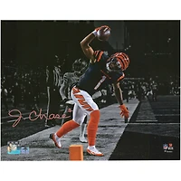 Ja'Marr Chase Cincinnati Bengals dédicacé 11'' x 14'' Touchdown Spike Spotlight Photographie