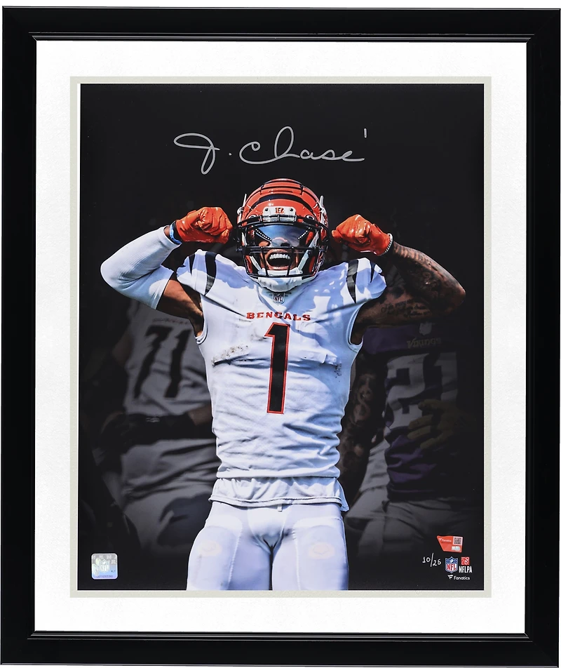 Ja'Marr Chase Cincinnati Bengals Autographed 16" x 20" Unleashed Photograph - Limited Edition of 25