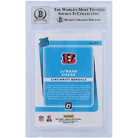 Ja'Marr Chase Cincinnati Bengals Carte Rookie authentifiée 2021 Panini Donruss Optic classée Rookie #207 Beckett Fanatics Witnessed 10 Rookie