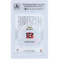 Carte de recrue 9/10 authentifiée 2021 Panini Illusions Mystique #MY-7 Beckett Fanatics Witnessed Authenticated 9/10 Rookie Card de Ja'Marr Chase Cincinnati Bengals