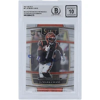 Ja'Marr Chase Cincinnati Bengals dédicacé 2021 Panini Select Concourse #47 Beckett Fanatics témoins authentifiés 10 Rookie Card