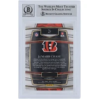 Ja'Marr Chase Cincinnati Bengals Autographed 2021 Panini Select Concourse #47 Beckett Fanatics Witnessed Authenticated /10 Rookie Card