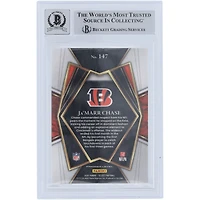 Ja'Marr Chase Cincinnati Bengals Autographed 2021 Panini Select #147 Beckett Fanatics Witnessed Authenticated 9/10 Rookie Card 