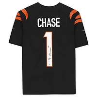 Ja'Marr Chase Cincinnati Bengals Autographed Black Nike Limited Jersey
