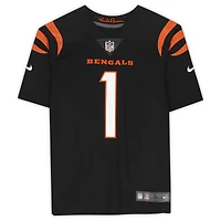 Ja'Marr Chase Cincinnati Bengals Autographed Black Nike Limited Jersey