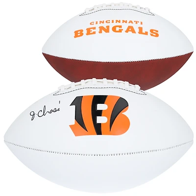 Ja'Marr Chase Cincinnati Bengals Autographed Franklin White Panel Football