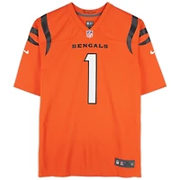Ja'Marr Chase Cincinnati Bengals Autographed Nike Orange Limited Jersey 
