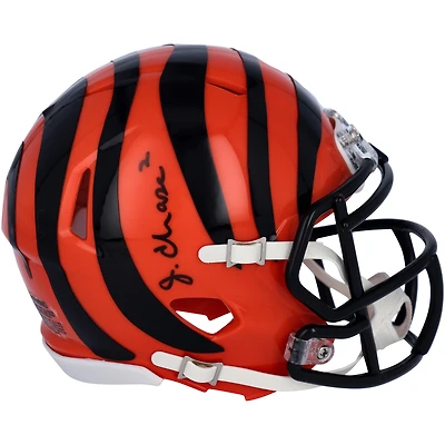 Casque Riddell Speed ​​Mini autographié par Ja'Marr Chase des Cincinnati Bengals