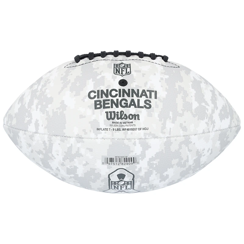 Ballon de football Wilson 2024 autographié par Ja'Marr Chase des Bengals de Cincinnati