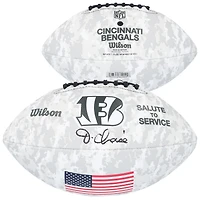 Ja'Marr Chase Cincinnati Bengals Autographed Wilson 2024 Salute To Service Football 