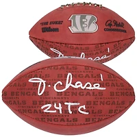 Ja'Marr Chase Cincinnati Bengals Autographed Wilson Duke Showcase Football with "24 TC" Inscription