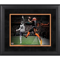 Photographie encadrée de Ja'Marr Chase Cincinnati Bengals, 11" x 14"