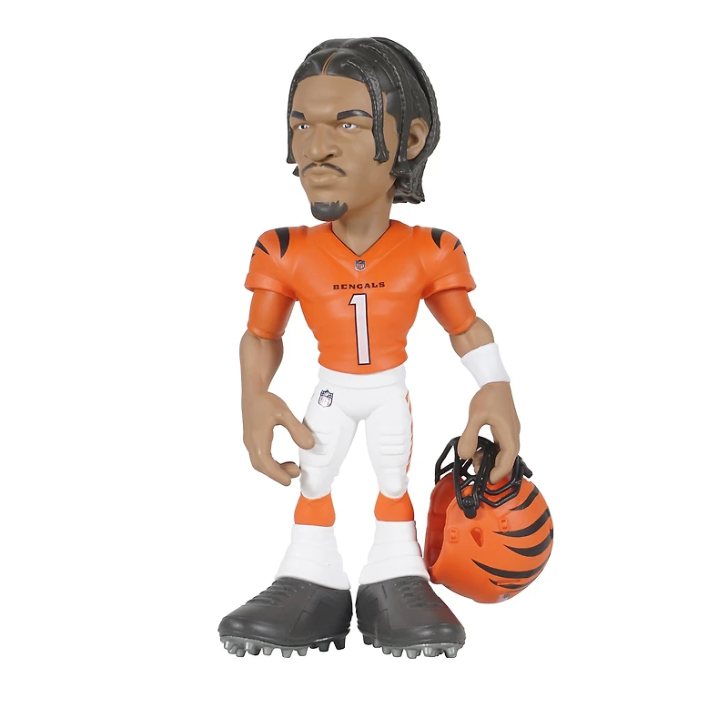 Figurine en vinyle 6" de la série 1 GameChanger de Ja'Marr Chase Cincinnati Bengals - Recherchez des variantes de couleurs unies rares