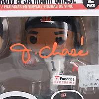 Joe Burrow & Ja'Marr Chase Cincinnati Bengals Autographed Two-Pack Funko POP! Vinyl Figure Set - Fanatics Exclusive