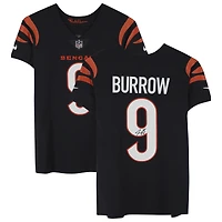 Maillot Nike Elite autographié par Joe Burrow Black des Bengals de Cincinnati