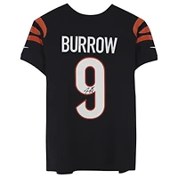 Maillot Nike Elite autographié par Joe Burrow Black des Bengals de Cincinnati