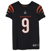 Maillot Nike Elite autographié par Joe Burrow Black des Bengals de Cincinnati