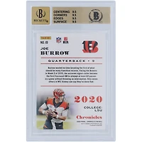Carte de recrue autographiée 2020 Panini Chronicles #19 Beckett Fanatics Witnessed Authenticated 9.5/10 avec inscription « Who Dey » - Sous-grades 9.5,9.5,9.5,9.5