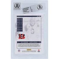 Carte de recrue 9/10 authentifiée 2020 Panini Luminance #201 Beckett Fanatics Witnessed Autographiée par Joe Burrow Cincinnati Bengals - Sous-grades 9,9,9.5,10