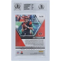 Carte de recrue 9/10 authentifiée 2020 Panini Mosaic #261 signée Joe Burrow Cincinnati Bengals par les fanatiques de Beckett - Sous-catégories 9.5,9,9.5,9