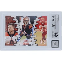 Carte recrue 8,5/10 authentifiée 2020 Panini Omega #0-1 Beckett autographiée par Joe Burrow Cincinnati Bengals - Sous-catégories 9,5, 8,5, 8,5, 9,5