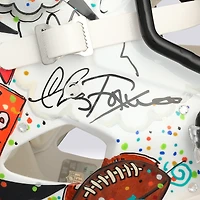 Casque Riddell Speed ​​Authentic alternatif 2022 autographié par Joe Burrow (Cincinnati Bengals) - Illustration de Charles Fazzino - WN55916658