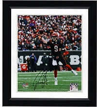 Joe Burrow Cincinnati Bengals Autographed 8" x 10" Black Jersey Vertical Photograph