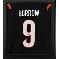 Maillot Nike Vapor Limited noir encadré autographié par Joe Burrow des Bengals de Cincinnati Shadowbox