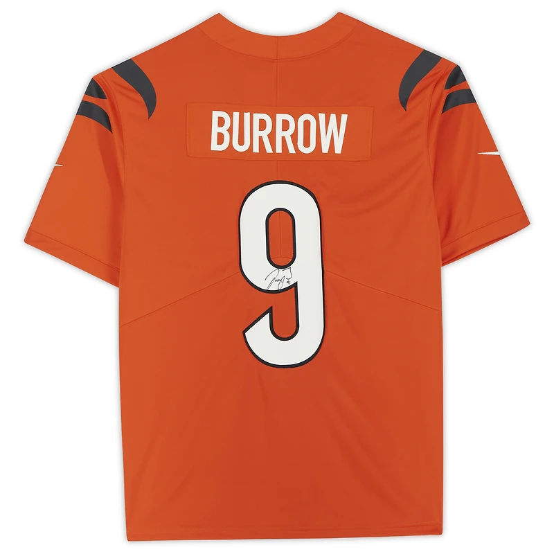 Joe Burrow Cincinnati Bengals Autographed Nike Orange Alternate Vapor Limited Jersey