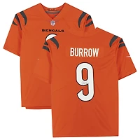 Joe Burrow Cincinnati Bengals Autographed Nike Orange Alternate Vapor Limited Jersey