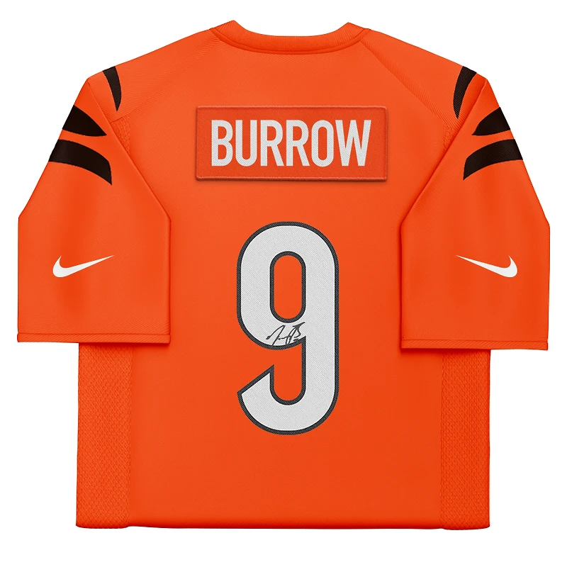 Maillot Nike Alternate Vapor Limited dédicacé par Joe Burrow des Bengals de Cincinnati