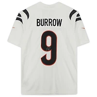 Maillot Nike Vapor Limited blanc dédicacé par Joe Burrow des Bengals de Cincinnati