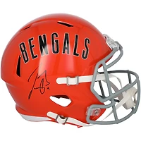 Joe Burrow Cincinnati Bengals Autographed Riddell 1968-79 Throwback Speed Replica Helmet