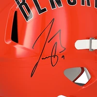 Joe Burrow Cincinnati Bengals Autographed Riddell 1968-79 Throwback Speed Replica Helmet