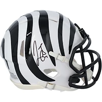 Joe Burrow Cincinnati Bengals Autographed Riddell 2022 White Alternate Speed Mini Helmet  