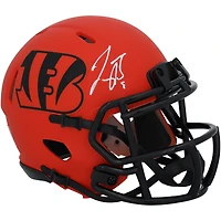 Casque Riddell Rave Speed Mini autographié par Joe Burrow des Bengals de Cincinnati