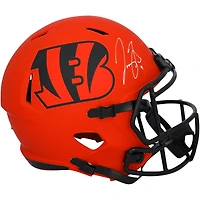 Joe Burrow Cincinnati Bengals Autographed Riddell Rave Speed Replica Helmet